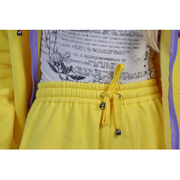 Костюм флисовый "Шестаков"(кофта и брюки), желтый, размер 46