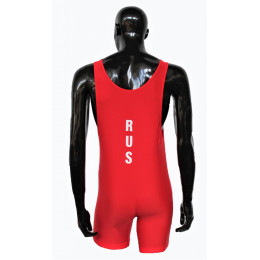 Трико борцовское REAL SPORTS RUS (ASICS), красное, M