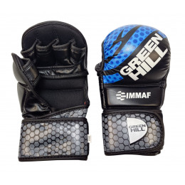 Перчатки MMA GREEN HILL, DX, черный/синий, M