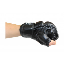Перчатки MMA VELO, кожа, черные, XS