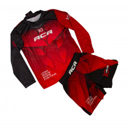 Набор рашгард/шорты (5 комплектов) ACA(NEW MODEL) 171, взрослые, цвет красный, (XXS-L)