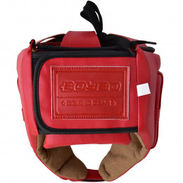 Шлем боевой BoyBo, BH200, искусственная кожа, красный (S)