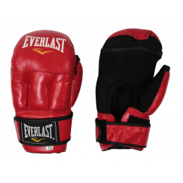 Перчатки для рукопашного боя EVERLAST, кожа, красные, 10 oz
