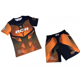 Комплект шорты/футболка (2) ACA MMA(12084), цвет оранжевый (L)