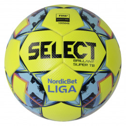 Мяч для футбола SELECT BRILLIANT SUPER TB (№5), желт/голуб, модель №7
