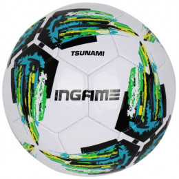 Мяч футбольный INGAME TSUNAMI, №5 IFB-131 зеленый