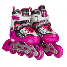 Ролики Cosmoride Aqua бело-фиолетовый (31-34)