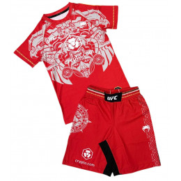 Набор майка/шорты(6 комплектов) VENUM UFC 11032, детский, красный(128-XS)