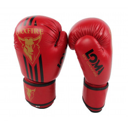 Перчатки боксерские OXXFIRE М-1, DX, (14 OZ), красный/черный