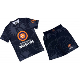 Набор майка/шорты (6 комплектов) RUDIS(TR)2015 детский, черный (128-XS)