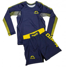 Набор рашгард/шорты (5 комплектов) MANTO(NEW MODEL) 172, взрослые, цвет фиолетовый/желтый, (XXS-L)