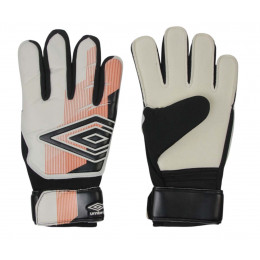 Перчатки вратарские UMBRO(Размер 8), белый/оранжевый, модель №8