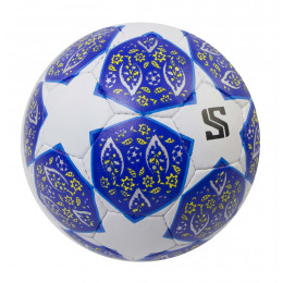 Мяч футбольный SOLTAS, модель №9 голубой/желтый/синий /черный, №5