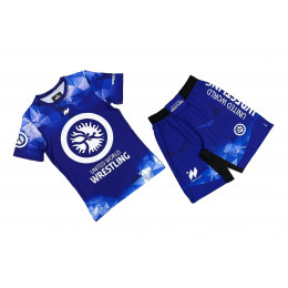 Набор майка/шорты (6 комлпектов) UWW (TR)3013 детский, (синий), (128-XS)