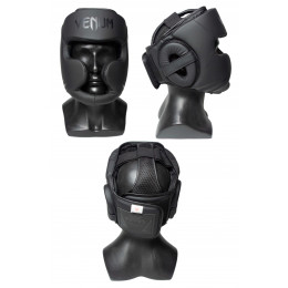 Шлем боксерский тренировочный VENUM(реплика), закрытый, черный (S)