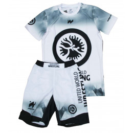 Набор майка/шорты (6 комлпектов) UWW (TR)3013 детский,(белый/черный), (128-XS)