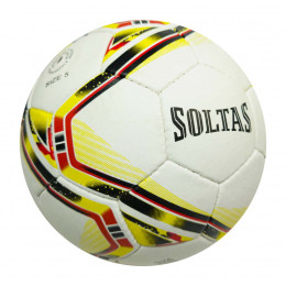 Мяч футбольный SOLTAS, модель №16 желтый/красный/черный, №5