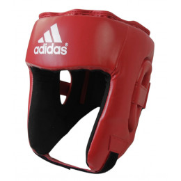 Шлем боксерский Adidas(SHINE), открытый, красный, найлекс, XL(17-18л)