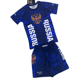 Набор майка/шорты (5  комлпектов) RUSSIA(TR)3010 детский, синий 140(7-8л)-XS(9-10л)
