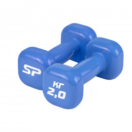 Гантель виниловая ESPADO ES1119BL голубая, 1 пара (2)