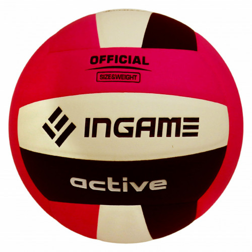 Мяч волейбольный INGAME ACTIVE черно-бело-красно IVB-101