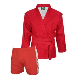 Костюм для самбо GREEN HILL, 500гр/м2, красный, 4/170