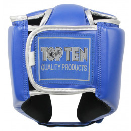 Шлем боксерский TOP TEN(TOP SOFT), открытый, синий, DX, S