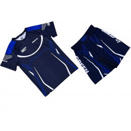 Набор майка/шорты(6 комплектов) GREEN HILL 3015 TR, детский (черно/синий), (128-XS)