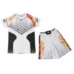 Набор майка/шорты(6 комплектов) VENUM UFC 11034, детский (белый), (128-XS)