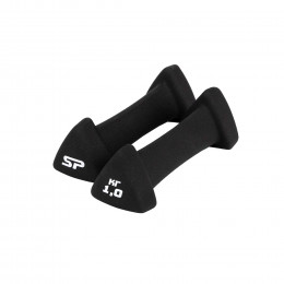 Гантель неопреновая ESPADO ES1118ED черная, 1 пара (1)