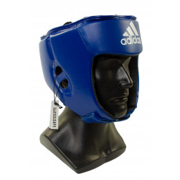 Шлем боксерский Adidas(NEW), открытый, синий, найлекс, XL