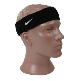 Эластичная повязка Nike на лоб от пота, цвет черный