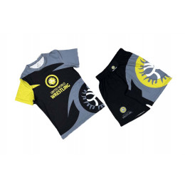 Набор майка/шорты (6 комлпектов) UWW (TR)3017 детский, черный/серый (128-XS)