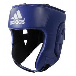 Шлем боксерский Adidas(SHINE), открытый, синий, найлекс, XL(17-18л)