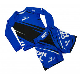 Набор рашгард/шорты (6комплектов) GREEN HILL(NEW MODEL) 179, детские, цвет синий, (128-XS)