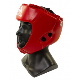 Шлем боксерский Adidas(NEW), открытый, красный, найлекс, L