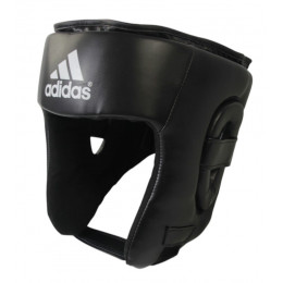 Шлем боксерский Adidas(SHINE), открытый, черный, найлекс, XL(17-18л)