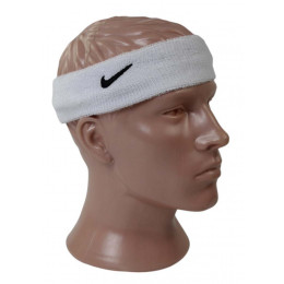 Эластичная повязка Nike на лоб от пота, цвет белый