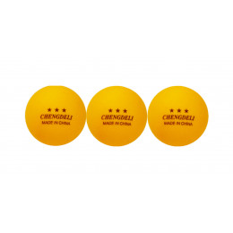 Набор шариков для настольного тенниса CHENGDELI 3* (100 шт.),оранжевые