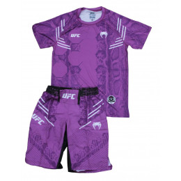 Комплект шорты/футболка (2) VENUM UFC(NEW MODEL) 026, взрослый, фиолетовый, (XL)
