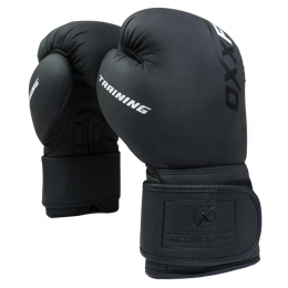 Перчатки боксерские OxxFire Training, черные (12 OZ)