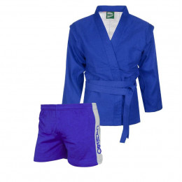 Костюм для самбо GREEN HILL, 500гр/м2, синий, 3/160
