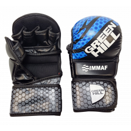 Перчатки MMA GREEN HILL, DX, черный/синий, XS