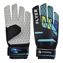 Перчатки вратарские Ingame Flyer IF-502 черно-голубые (5)