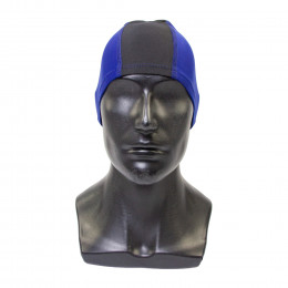 Шапочка для плавания, лайкра, Streaks, черный/синий