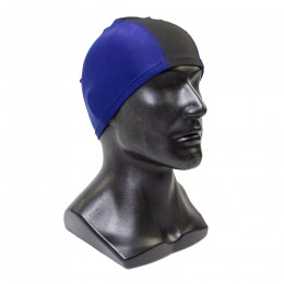 Шапочка для плавания, лайкра, Streaks, черный/синий