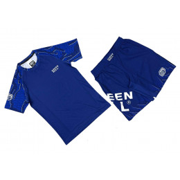 Набор майка/шорты (5 комплектов) GREEN HILL 12136, взрослый, цвет синий, (S-XXL)