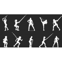 Резина для фитнеса двухцветная OXXFIRE  (петля 45 мм) нагрузка 17-54 кг, зеленая