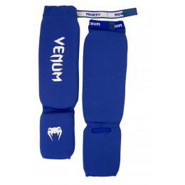 Защита голени и стопы VENUM(чулком)с липучкой, синий, 3XL