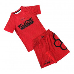 Набор майка/шорты (6 комплектов) RUDIS 11053, детский (красный), (128-XS)